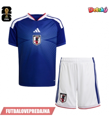 Lacne Dětský Futbalové dres Japonsko MS 2026 Krátky Rukáv - Domáci (+ trenírky)